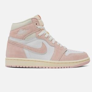 Air Jordan 1 High – Pink Suede / White – Women’s Size 7.5